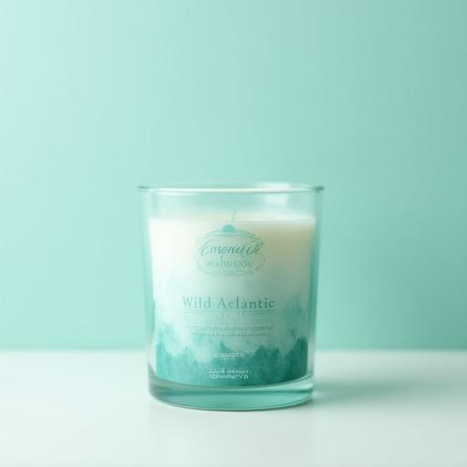The Wild Atlantic Candle in its elegant packaging.
